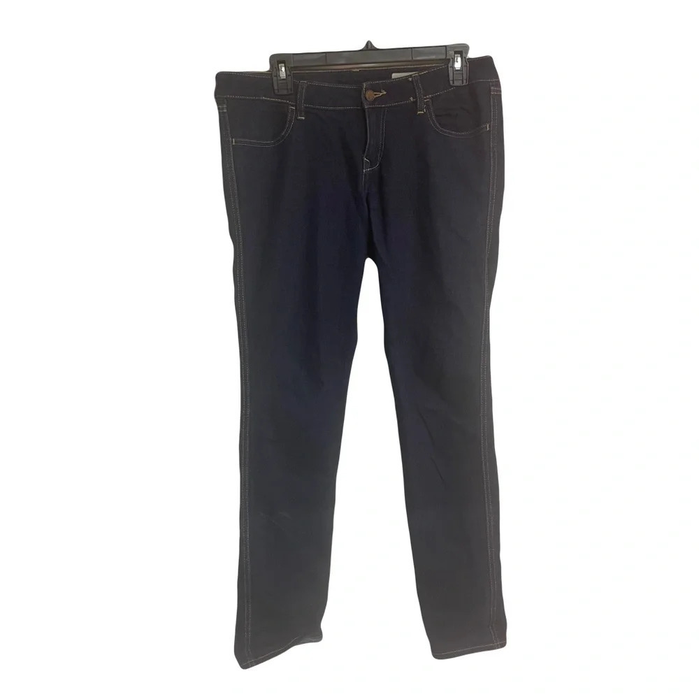 H&M SQIN low waist slim leg dark wash Navy size        29 X 32